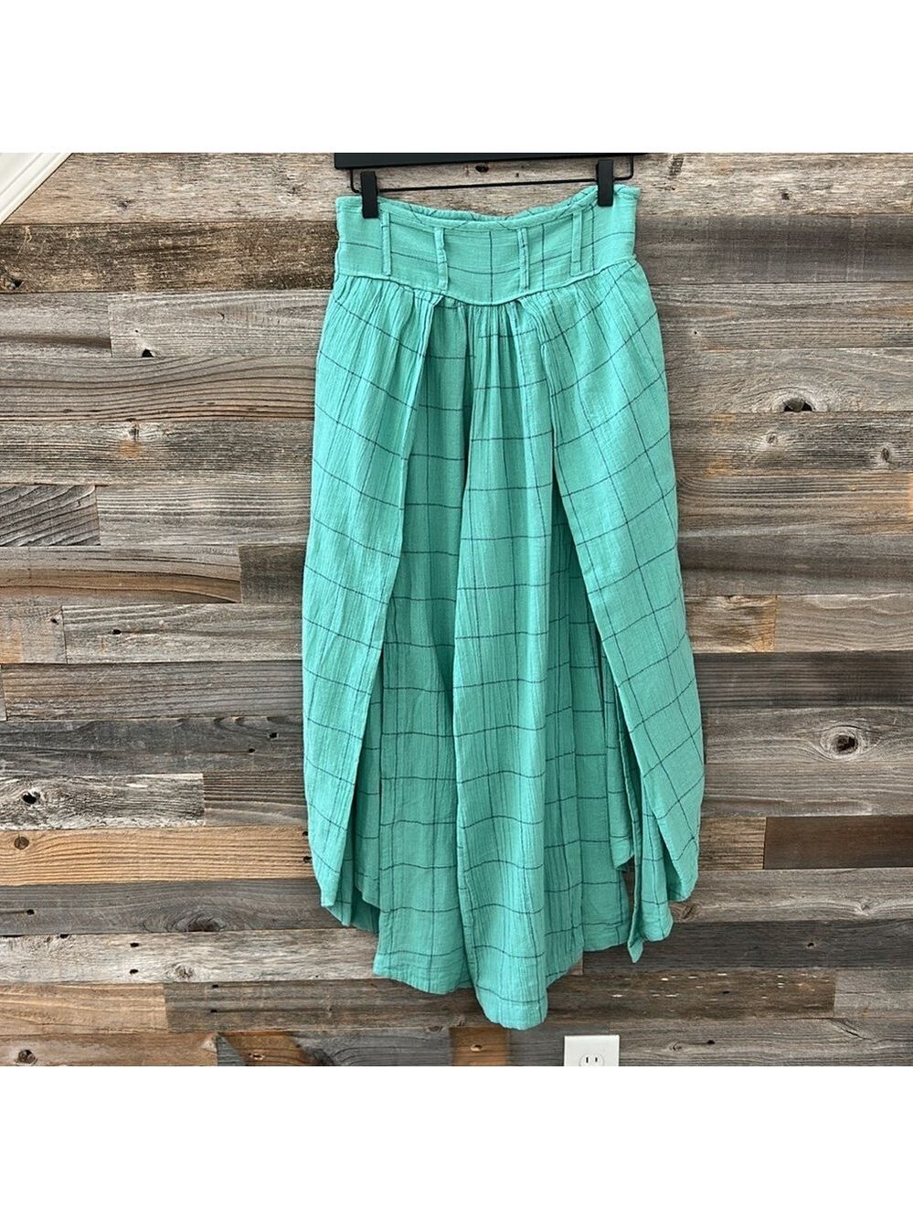 NWOT Free People Lunar Cove Wide Leg Pants in Blue Combo Size XS - Picture 2 of 12